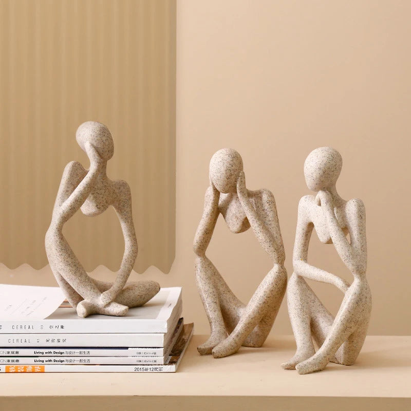 Abstract Thinker Statue