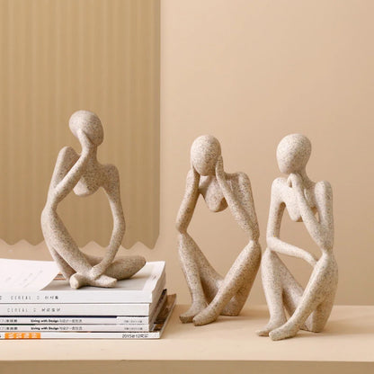 Abstract Thinker Statue