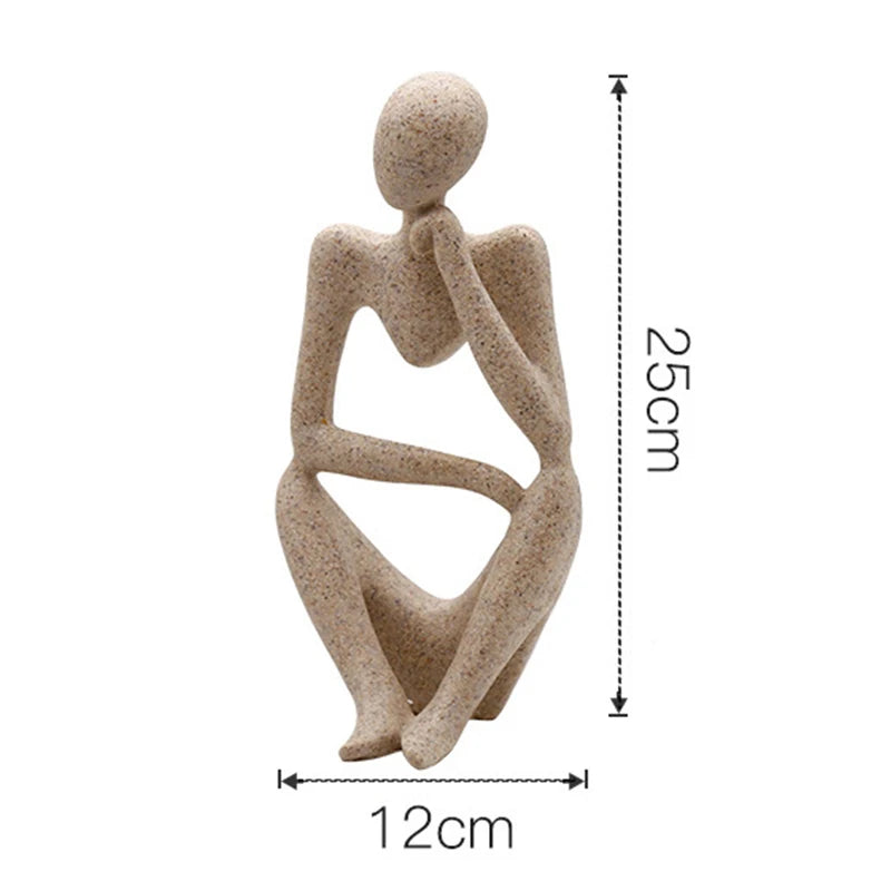 Abstract Thinker Statue