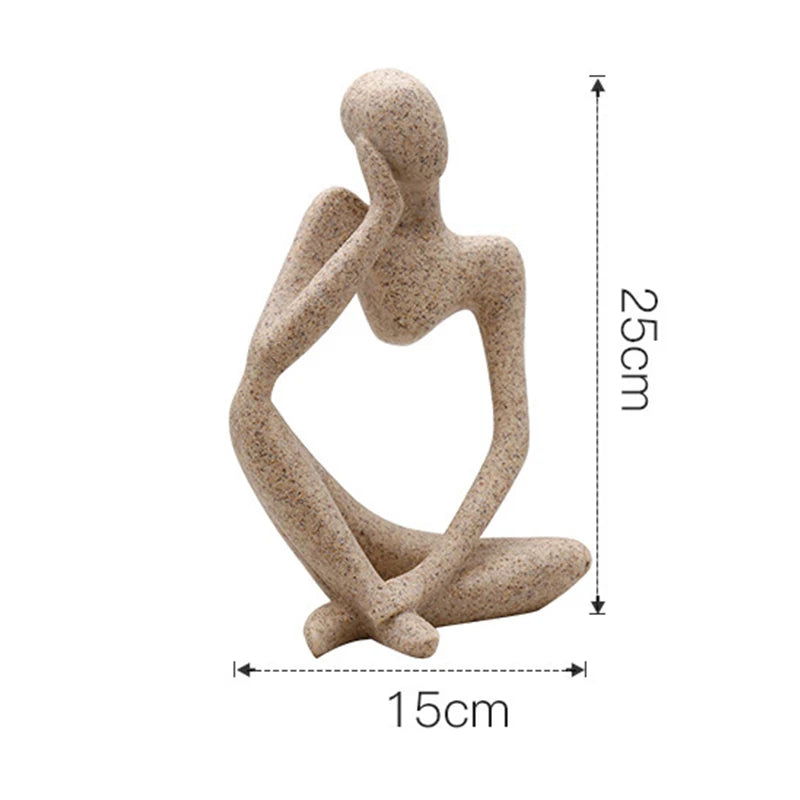 Abstract Thinker Statue