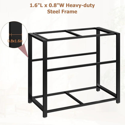 Fish Tank Stand with 20-Color LED Flames
