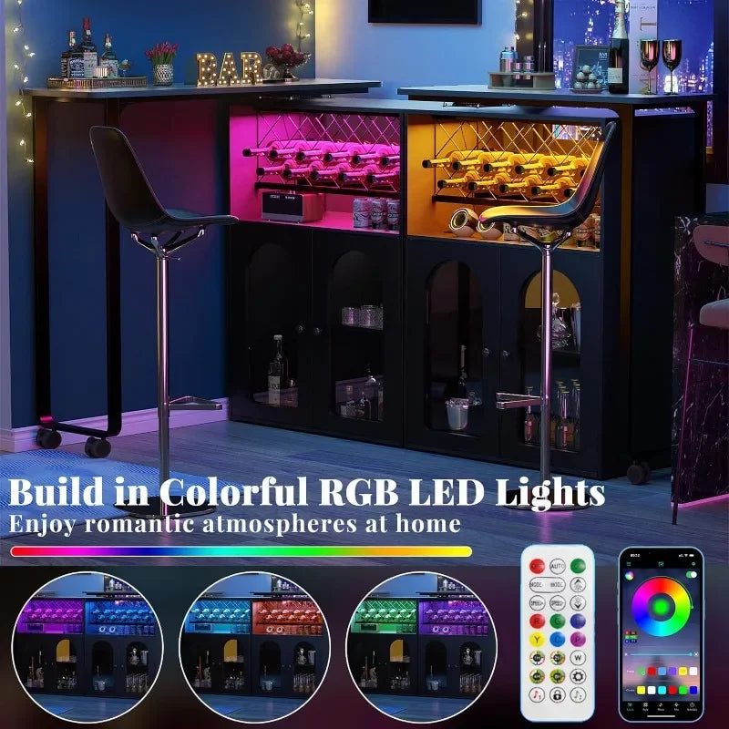 Rotating Wine Bar Cabinet