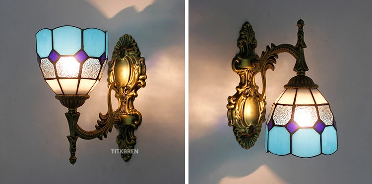 Turkish flower wall light