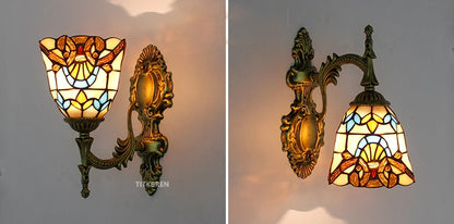 Turkish flower wall light