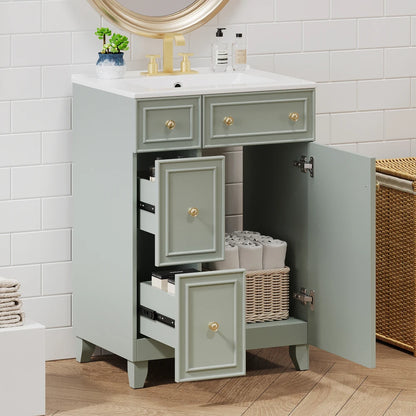 Bathroom Vanity Cabinet with Ceramic Sink