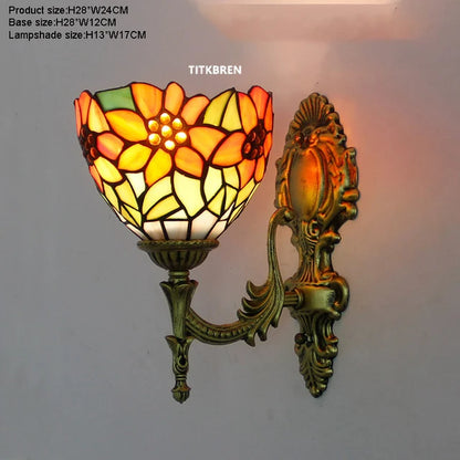Turkish flower wall light