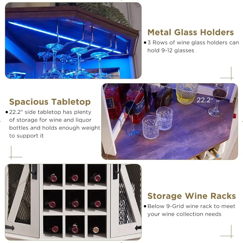 Farmhouse Wine Bar Cabinet