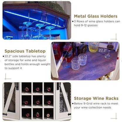 Farmhouse Wine Bar Cabinet