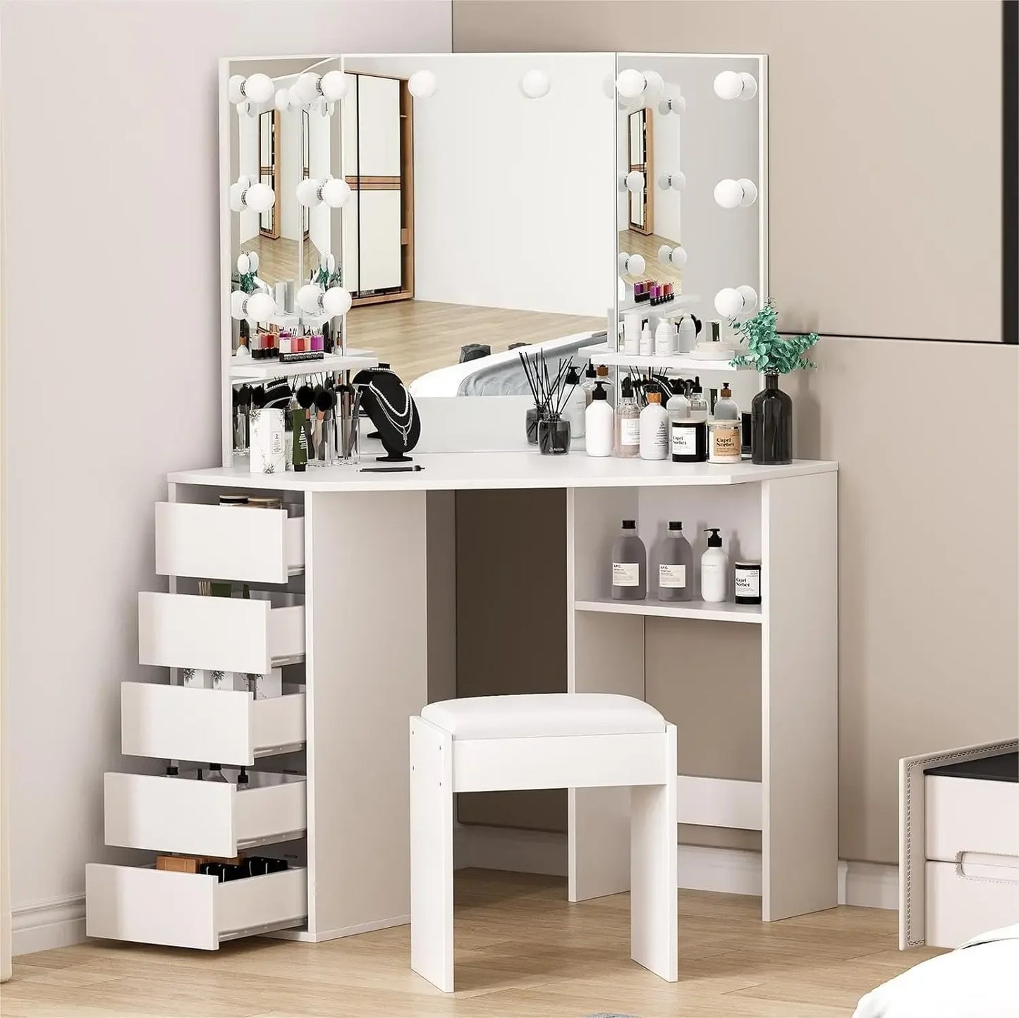 Corner Vanity Desk
