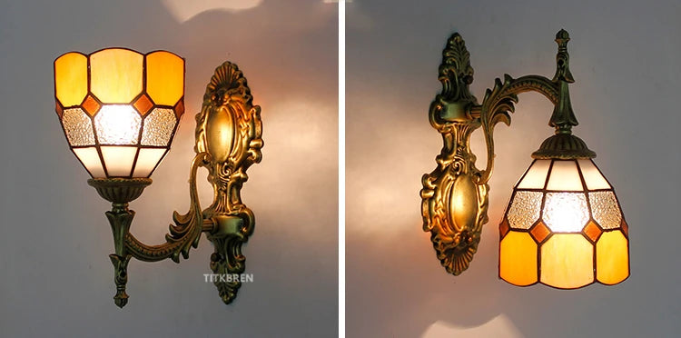 Turkish flower wall light