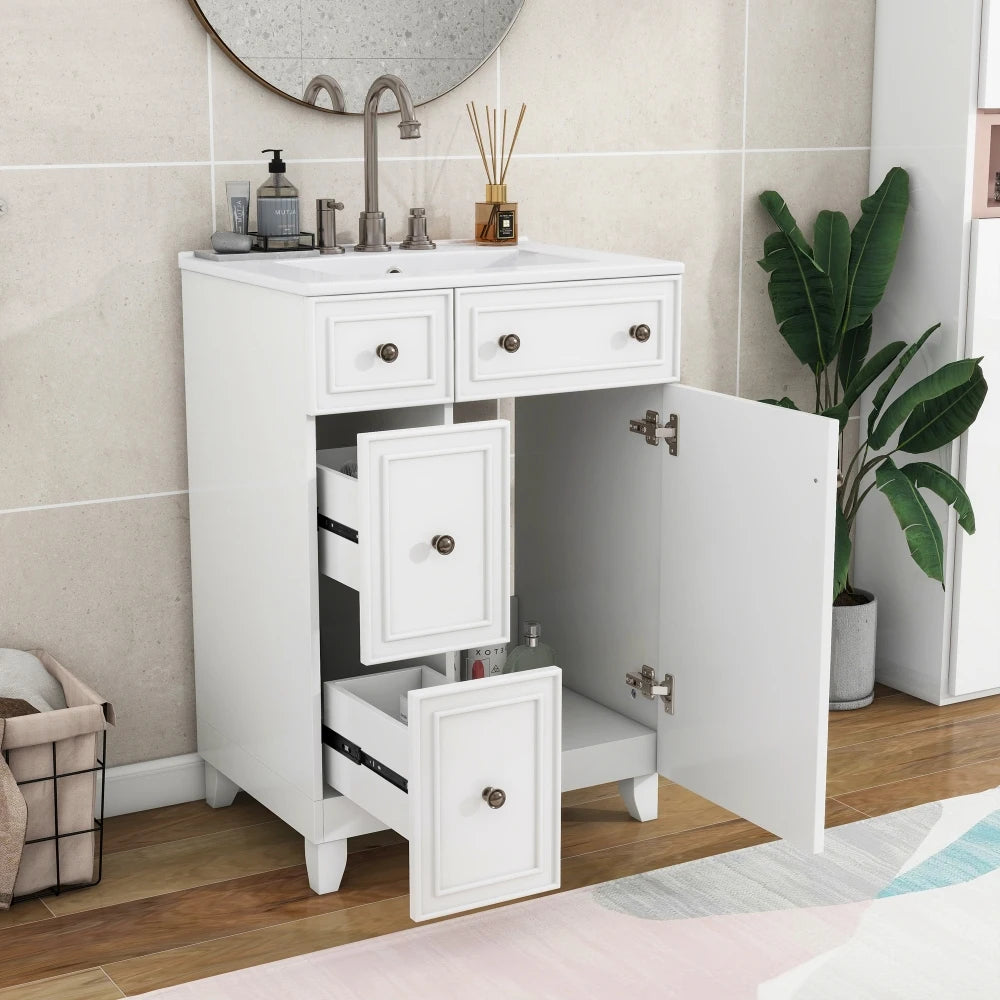Bathroom Vanity Cabinet with Ceramic Sink