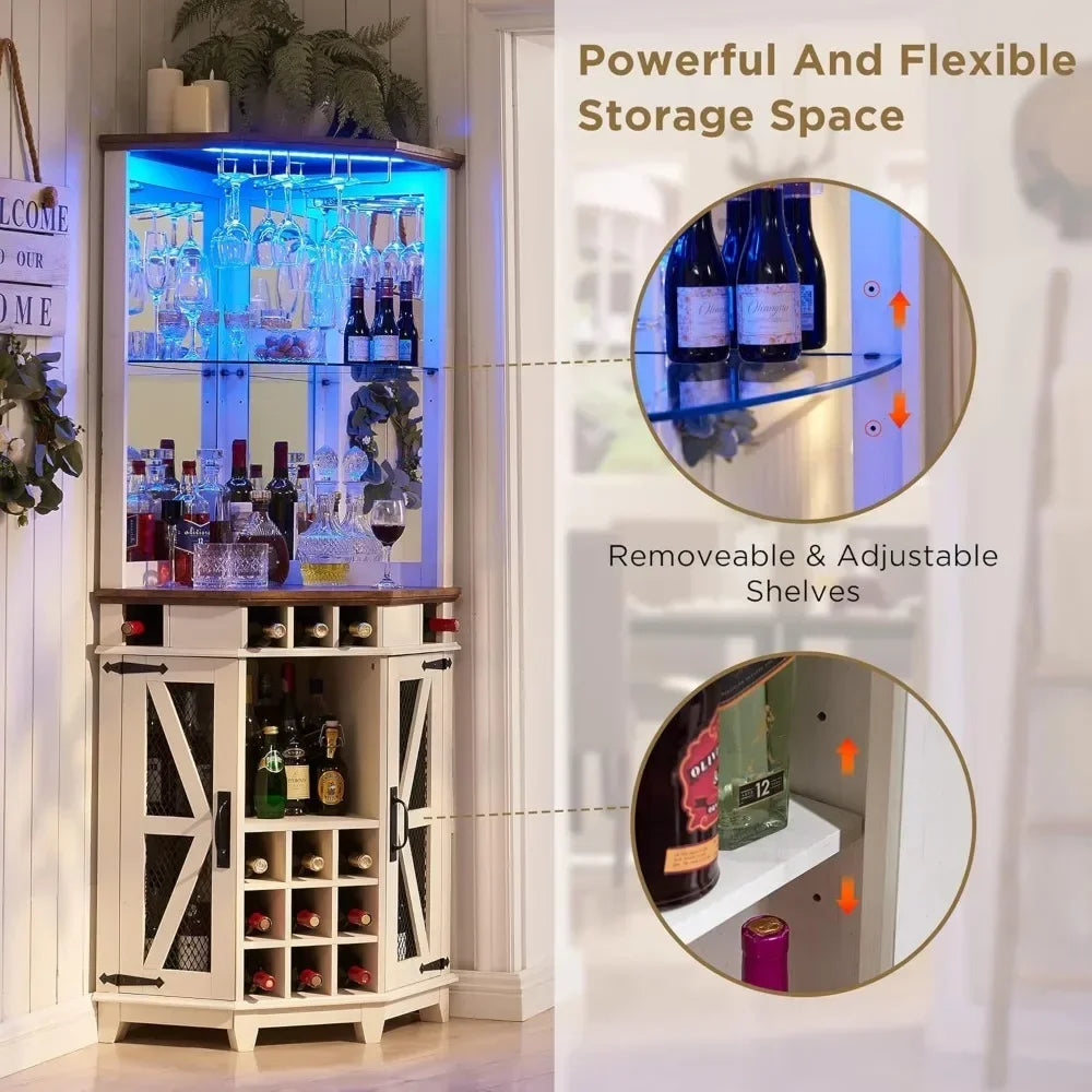 Farmhouse Wine Bar Cabinet