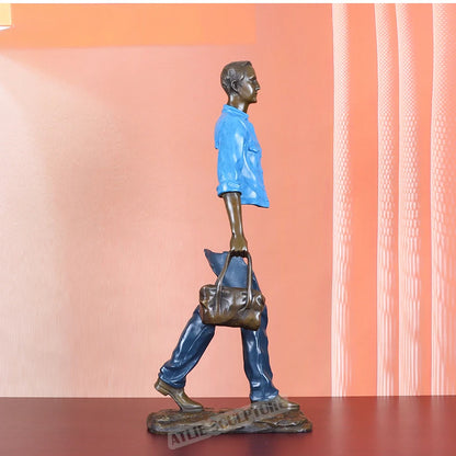 Bronze Traveller Statue