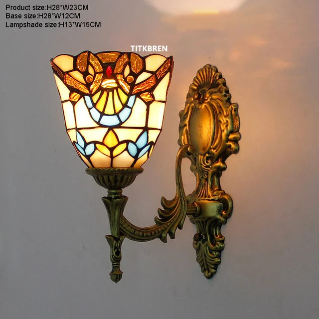 Turkish flower wall light