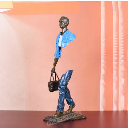 Bronze Traveller Statue
