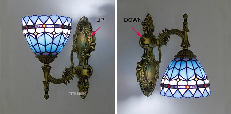 Turkish flower wall light