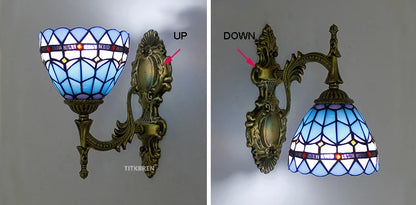 Turkish flower wall light