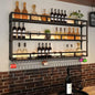 Bar Shelves Wall Mounted with LED Light