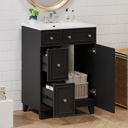 Bathroom Vanity Cabinet with Ceramic Sink