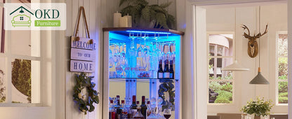 Farmhouse Wine Bar Cabinet
