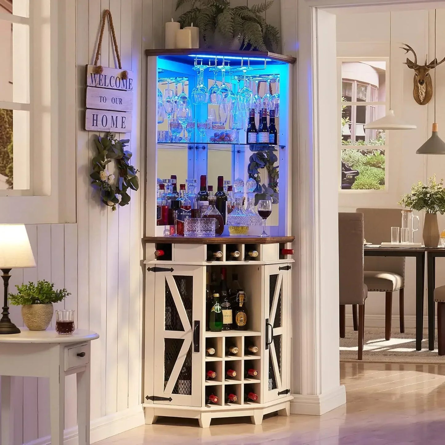 Farmhouse Wine Bar Cabinet