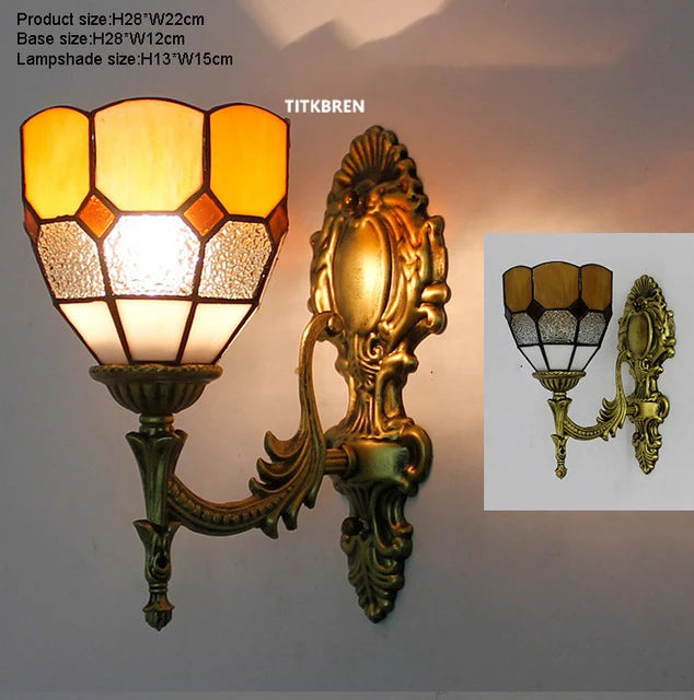 Turkish flower wall light