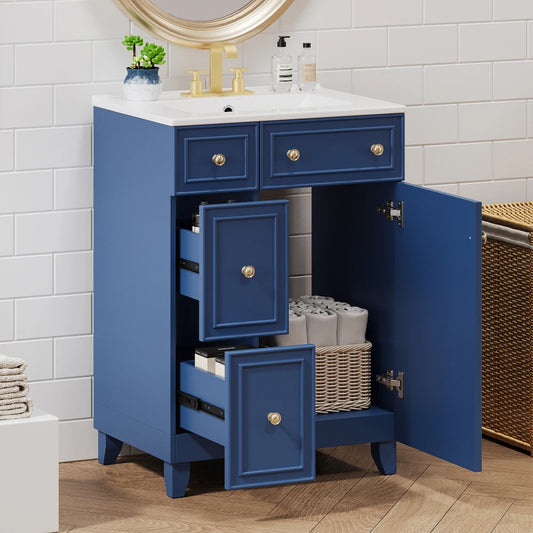 Bathroom Vanity Cabinet with Ceramic Sink