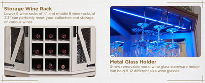 Farmhouse Wine Bar Cabinet