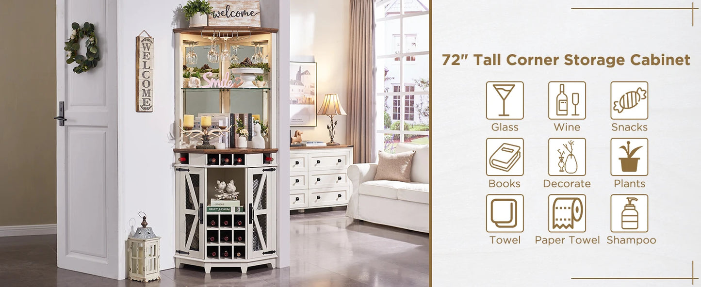 Farmhouse Wine Bar Cabinet